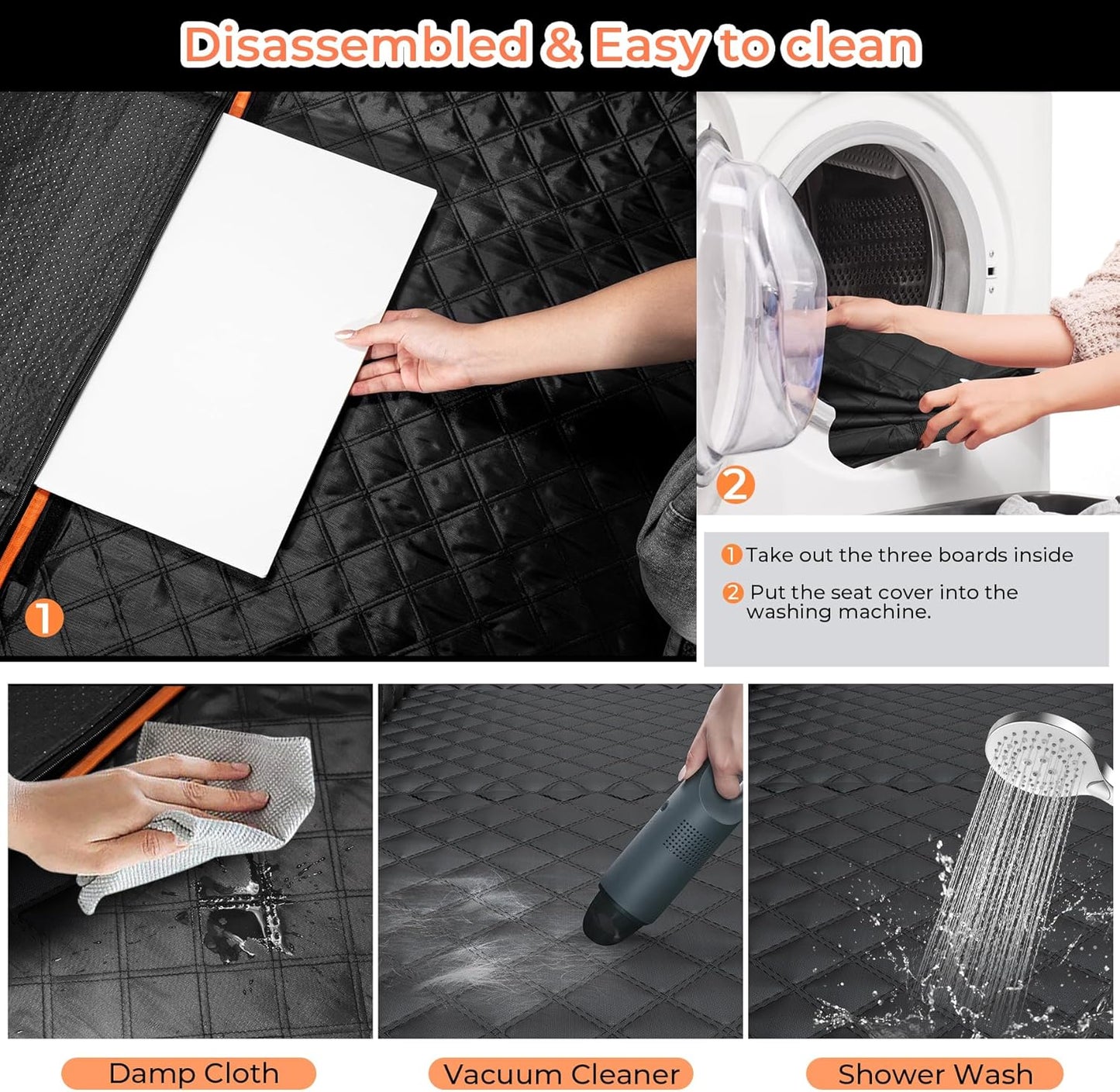 DriveCore Back Seat Extender for Dogs,Dog Car Seat Cover for Back Seat with Hard Bottom Holds 450 lbs Dog Hammock for Car,100% Waterproof for Car/SUV/Small Truck